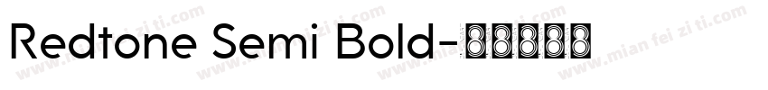 Redtone Semi Bold字体转换